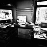 3/365: My desk area has a great view, but it's way too messy. I don't think a $2K iMac will cure me of my clutter problems.